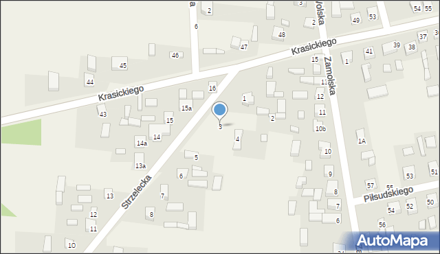 Sulmierzyce, Strzelecka, 3, mapa Sulmierzyce