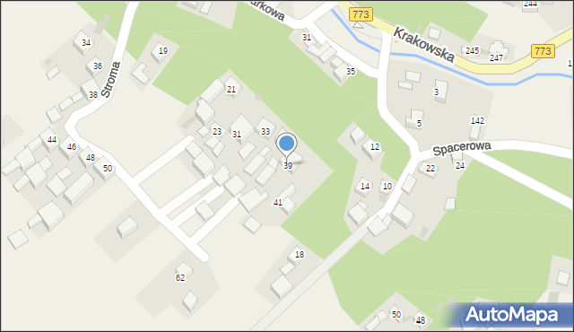 Sułoszowa, Stroma, 39, mapa Sułoszowa