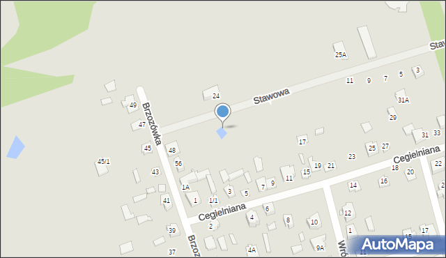 Supraśl, Stawowa, 21, mapa Supraśl