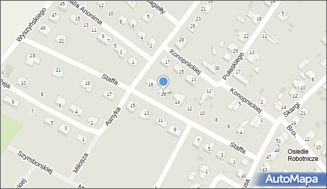 Susz, Staffa Leopolda, 16, mapa Susz