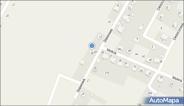 Suszec, Stawowa, 14, mapa Suszec