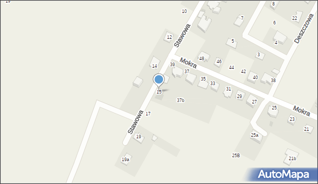 Suszec, Stawowa, 15, mapa Suszec