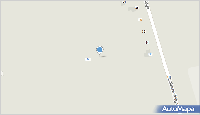 Suwałki, Staniszewskiego Stanisława, 36c, mapa Suwałk