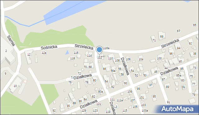 Swarzędz, Strzelecka, 112, mapa Swarzędz