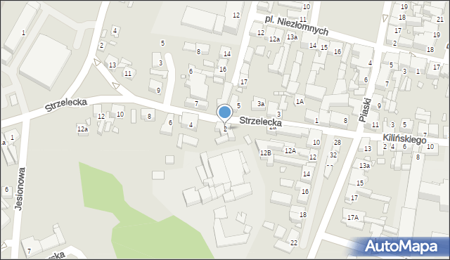 Swarzędz, Strzelecka, 2, mapa Swarzędz