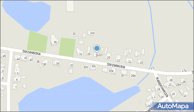 Swarzędz, Strzelecka, 27, mapa Swarzędz