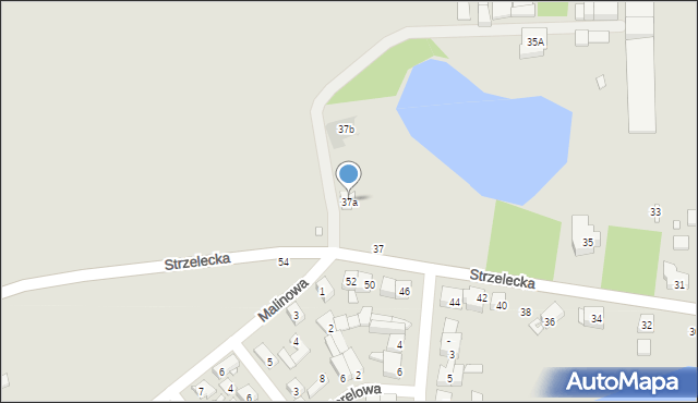 Swarzędz, Strzelecka, 37a, mapa Swarzędz