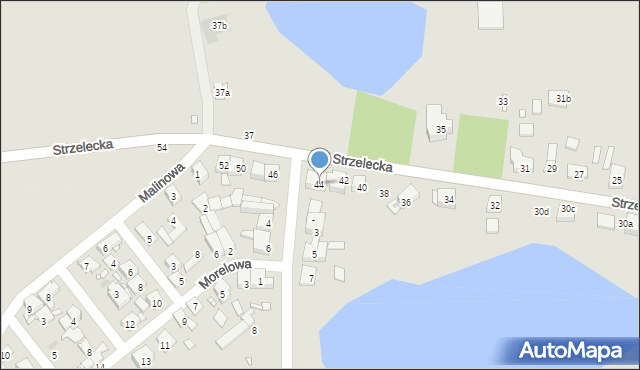 Swarzędz, Strzelecka, 44, mapa Swarzędz