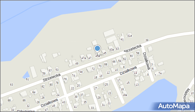 Swarzędz, Strzelecka, 45a, mapa Swarzędz