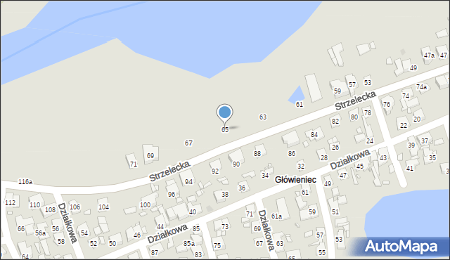 Swarzędz, Strzelecka, 65, mapa Swarzędz