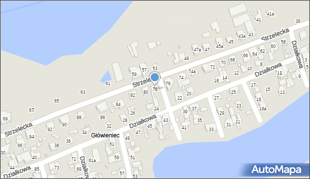 Swarzędz, Strzelecka, 78, mapa Swarzędz
