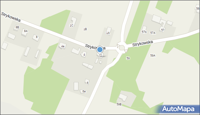 Swędów, Strykowska, 2a, mapa Swędów