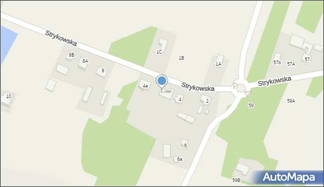 Swędów, Strykowska, 4b, mapa Swędów