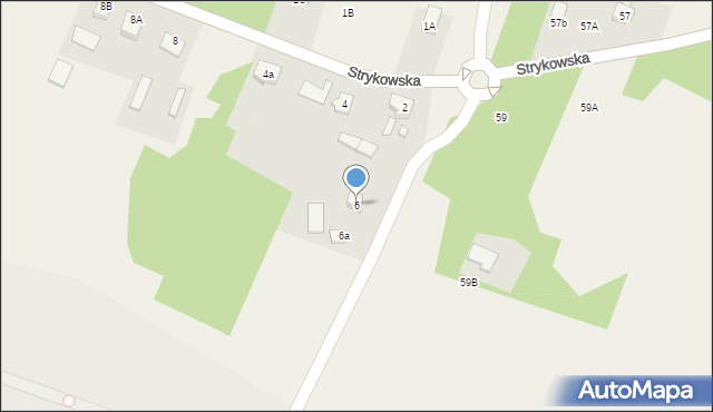 Swędów, Strykowska, 6, mapa Swędów