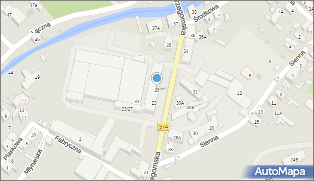 Świebodzice, Strzegomska, 25, mapa Świebodzice