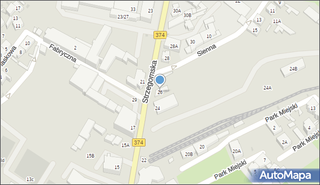 Świebodzice, Strzegomska, 26, mapa Świebodzice