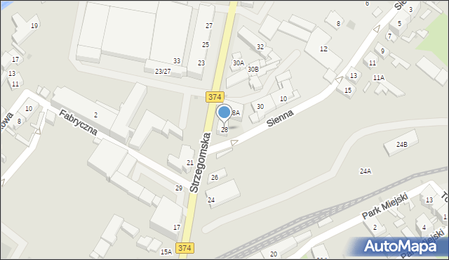 Świebodzice, Strzegomska, 28, mapa Świebodzice