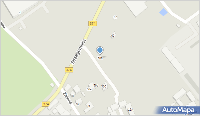 Świebodzice, Strzegomska, 58a, mapa Świebodzice