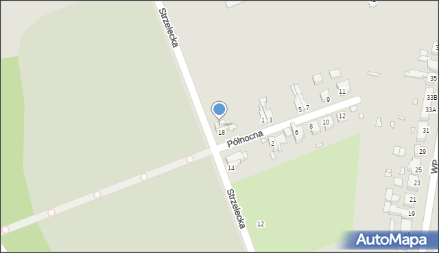 Świebodzin, Strzelecka, 20, mapa Świebodzin