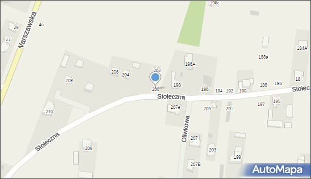Święcice, Stołeczna, 200, mapa Święcice