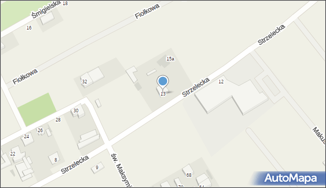 Święciechowa, Strzelecka, 13, mapa Święciechowa