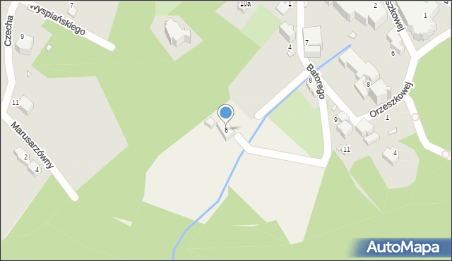 Świeradów-Zdrój, Stefana Batorego, 6, mapa Świeradów-Zdrój