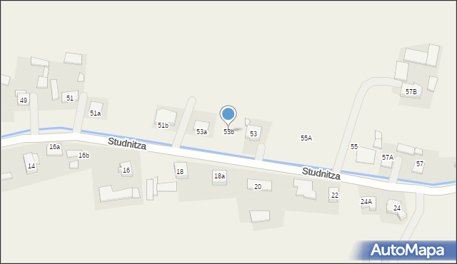 Świercze, Studnitza, 53b, mapa Świercze