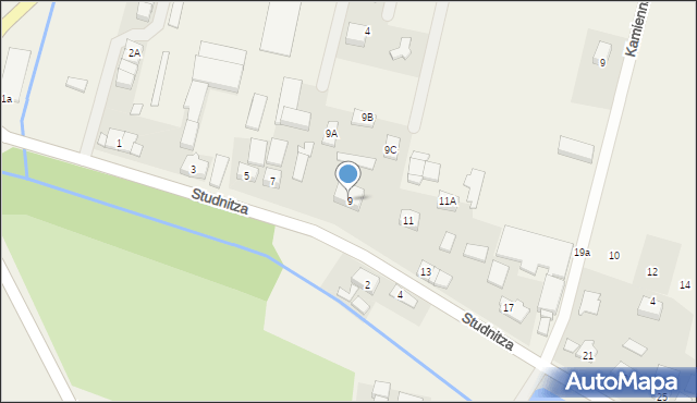 Świercze, Studnitza, 9, mapa Świercze