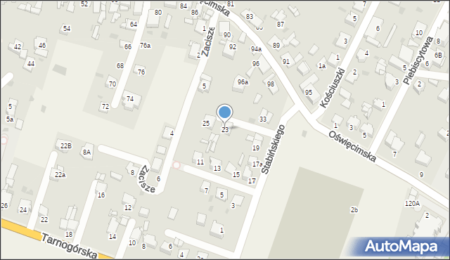 Świerklaniec, Stabińskiego, 23, mapa Świerklaniec