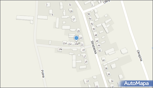 Święta, Strażacka, 21a, mapa Święta