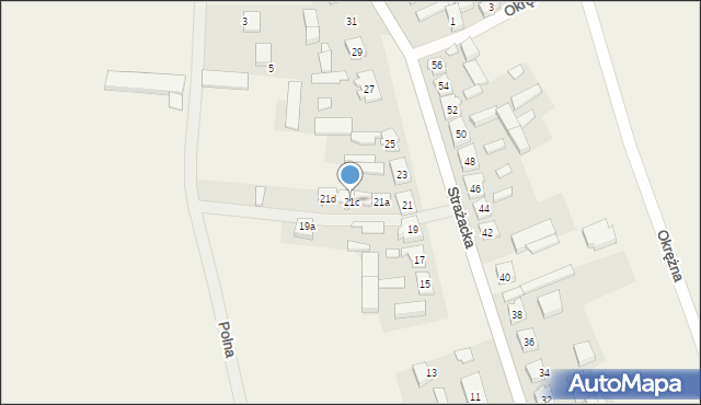 Święta, Strażacka, 21c, mapa Święta