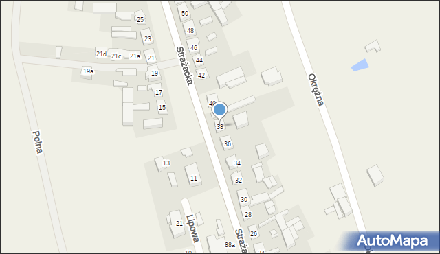Święta, Strażacka, 38, mapa Święta