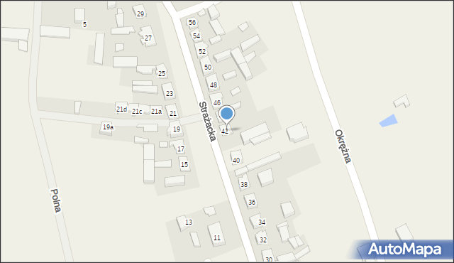 Święta, Strażacka, 42, mapa Święta
