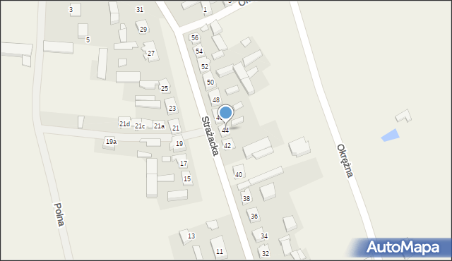 Święta, Strażacka, 44, mapa Święta