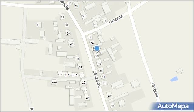 Święta, Strażacka, 50, mapa Święta