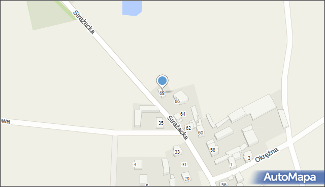 Święta, Strażacka, 68, mapa Święta