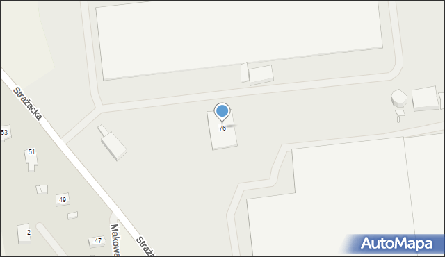 Święta, Strażacka, 76, mapa Święta