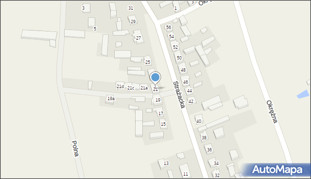 Święta, Strażacka, 21, mapa Święta