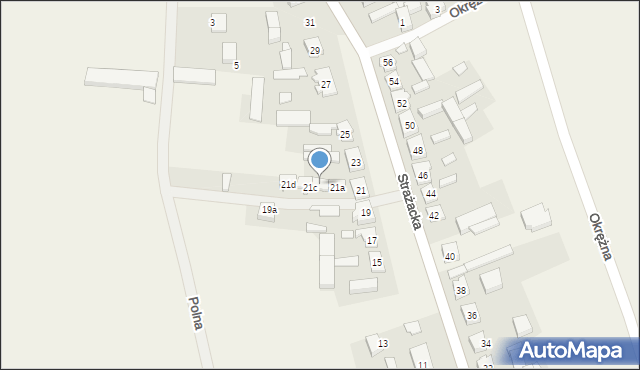 Święta, Strażacka, 21b, mapa Święta
