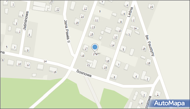 Świnice Warckie, Stemplewska, 17a, mapa Świnice Warckie