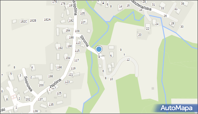 Świnna, Stroma, 4, mapa Świnna