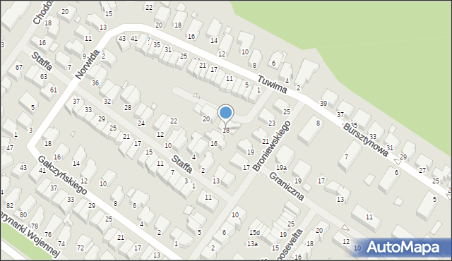 Świnoujście, Staffa Leopolda, 18, mapa Świnoujście