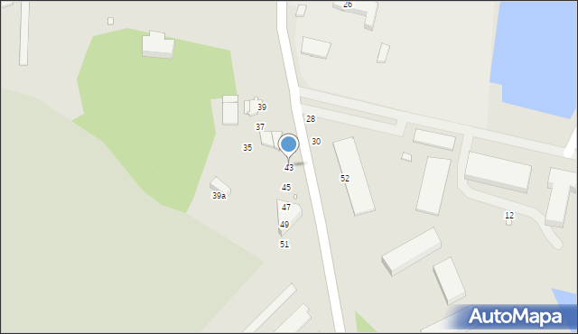 Świnoujście, Steyera Włodzimierza, kadm., 43, mapa Świnoujście