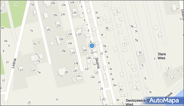 Swolszewice Małe, Stara Wieś, 11i, mapa Swolszewice Małe
