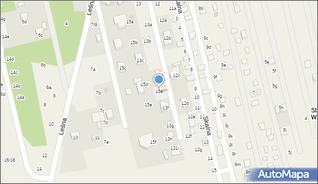 Swolszewice Małe, Stara Wieś, 13e, mapa Swolszewice Małe