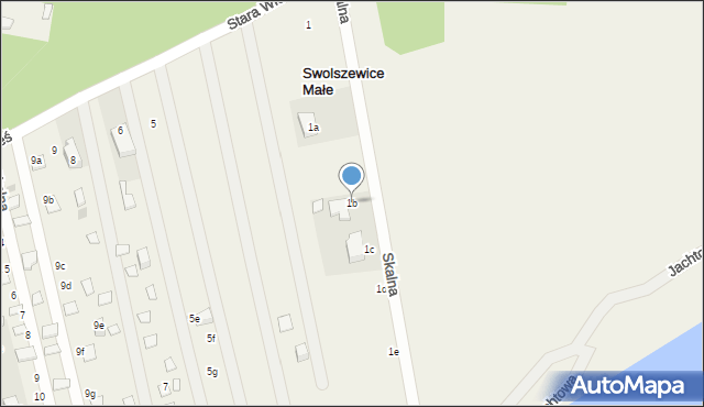 Swolszewice Małe, Stara Wieś, 1b, mapa Swolszewice Małe