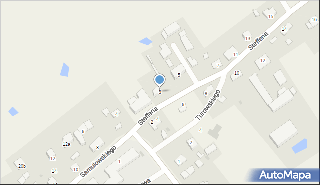 Sząbruk, Steffena Wiktora, 3, mapa Sząbruk
