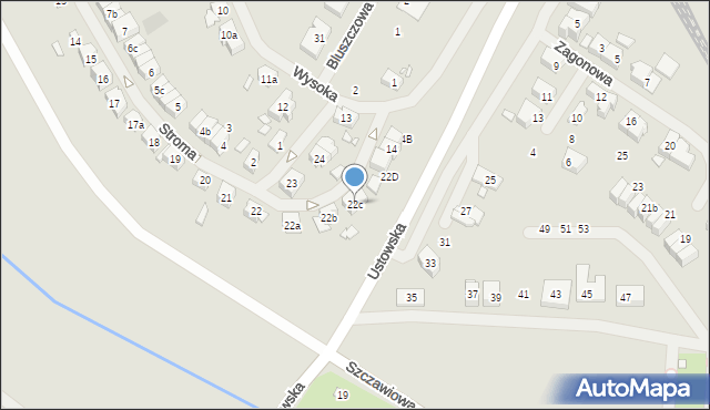 Szczecin, Stroma, 22c, mapa Szczecina