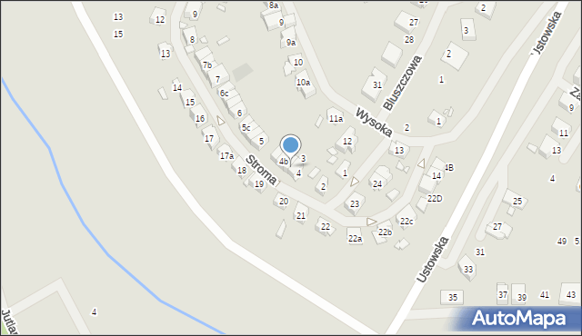 Szczecin, Stroma, 4a, mapa Szczecina