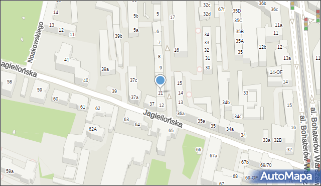 Szczecin, Strzelecka, 11, mapa Szczecina